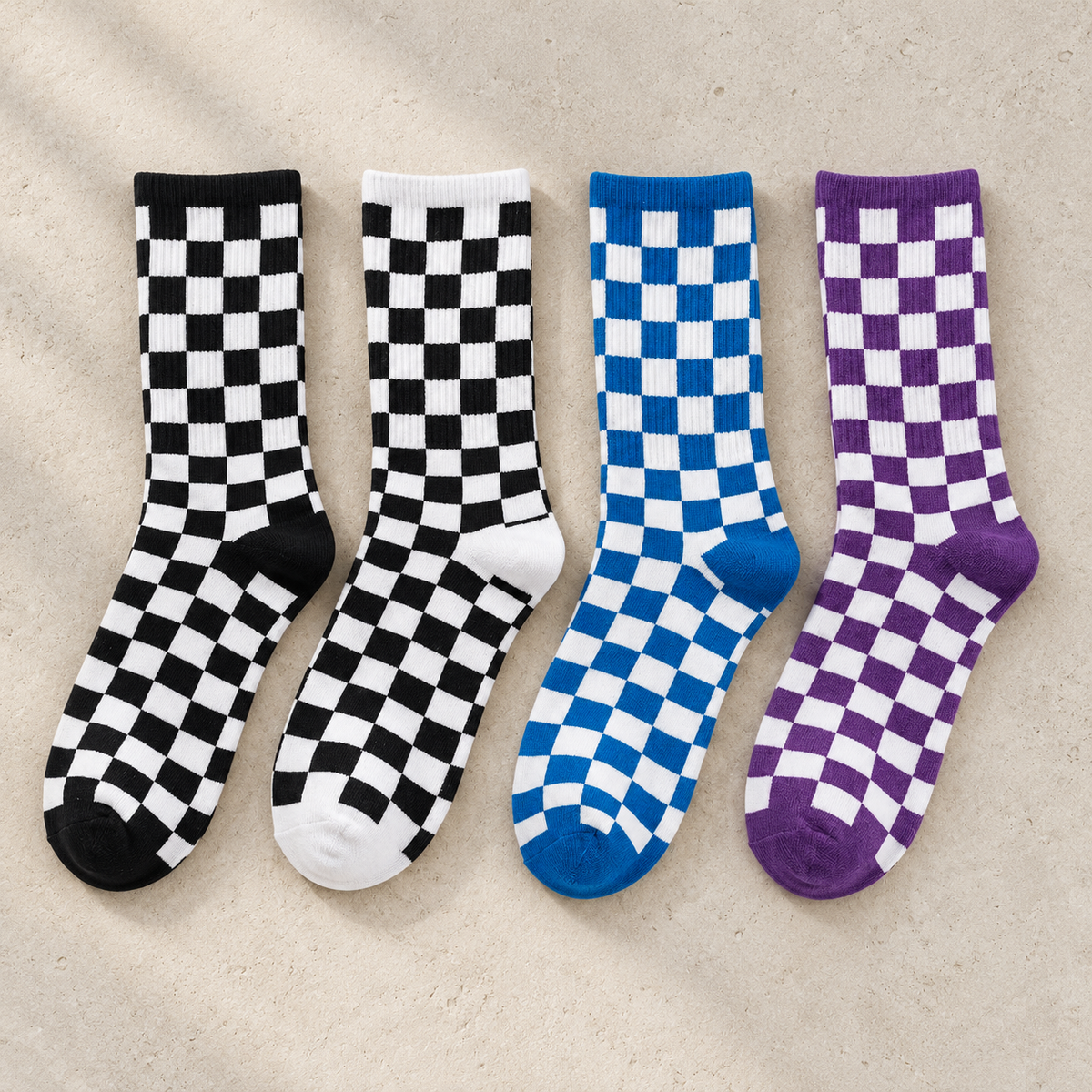 Checker Crew Sock