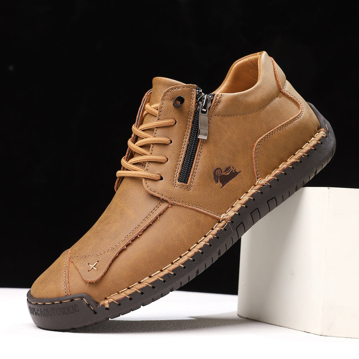 Hawthorne Leather Zip Sneaker